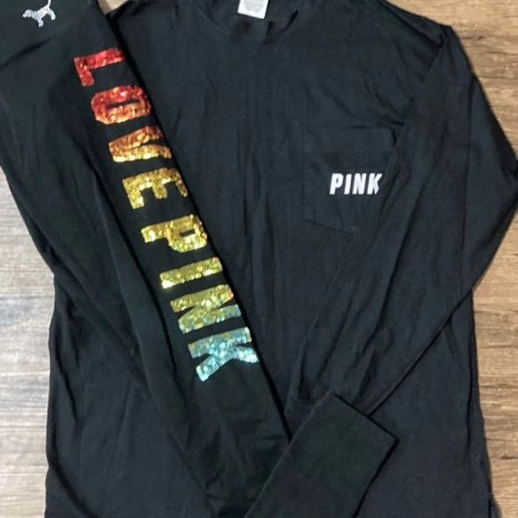 VS PINK RAINBOW OMBRÉ BLING OUTFIT M - Picture 6 of 10